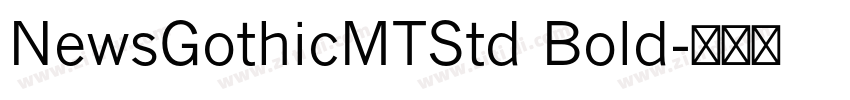 NewsGothicMTStd Bold字体转换